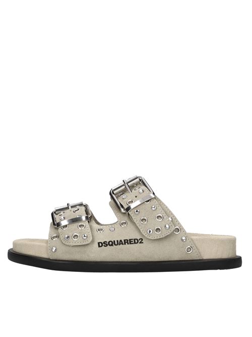 Mules in camoscio e strass DSQUARED2 | 80187 CROSTABEIGE